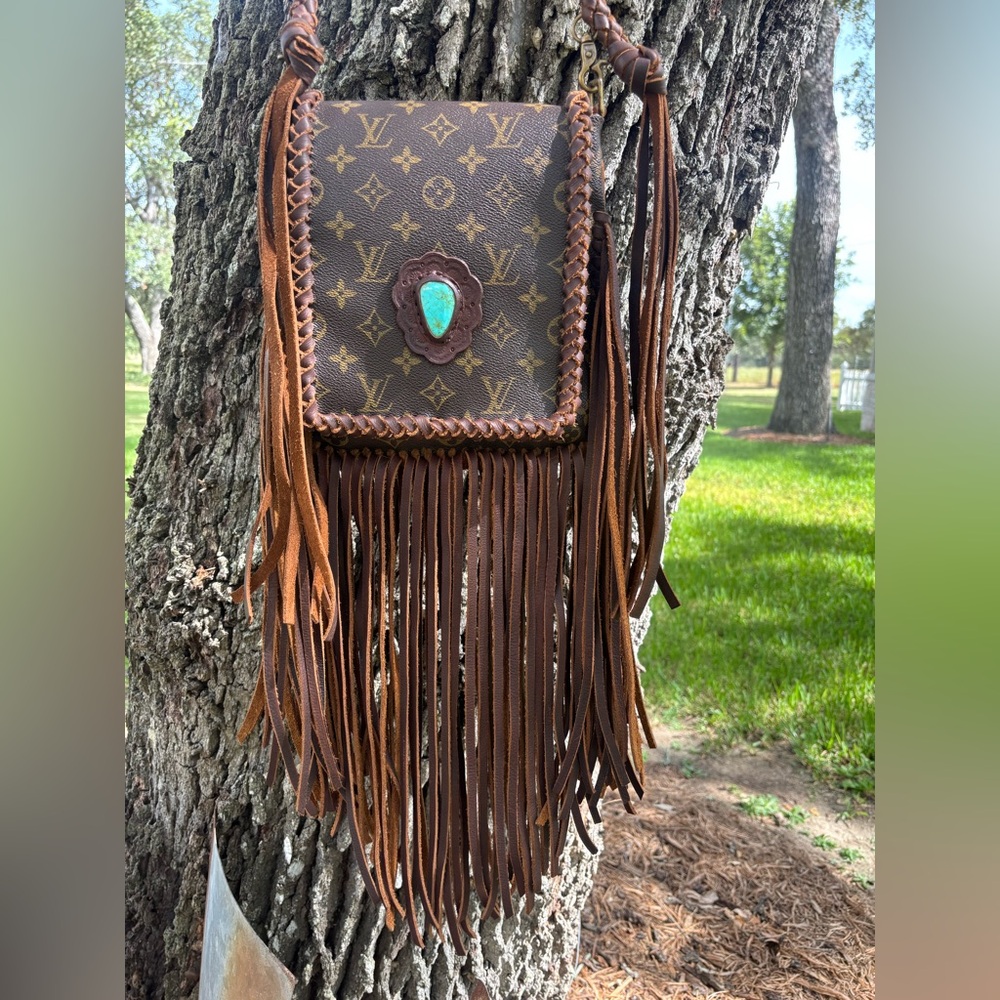 Louis Vuitton Monogram Brown Crossbody with Fringe